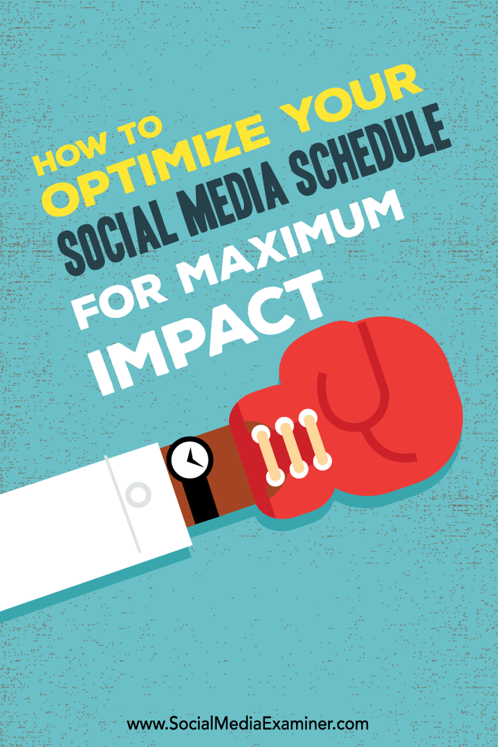 Как да оптимизираме вашия график за социални медии за максимално въздействие: Проверка на социалните медии