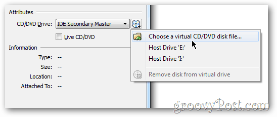 Настройка на виртуалния бокс изо файлове Windows 8