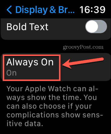 Apple Watch винаги на настройки