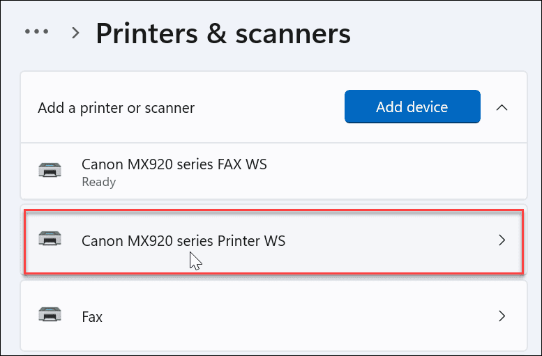 Преименуване на принтер в Windows 11