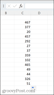 excel произволни числа