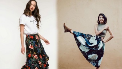 Предпочитание на Aybüke Pusat есенни модели с пола с флорален модел 2019