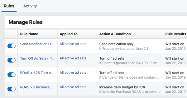 Как да използвам автоматизираните правила на Facebook във Facebook Ads Manager