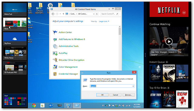 Активирайте функцията за щракване на Windows 8 на монитори с ниска разделителна способност