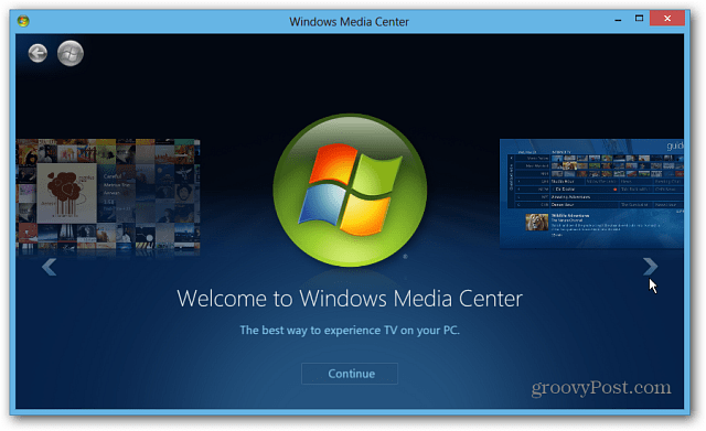Стартирайте Windows Media Center