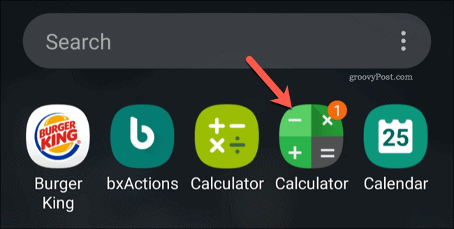 Икона на приложението за калкулатор на Android