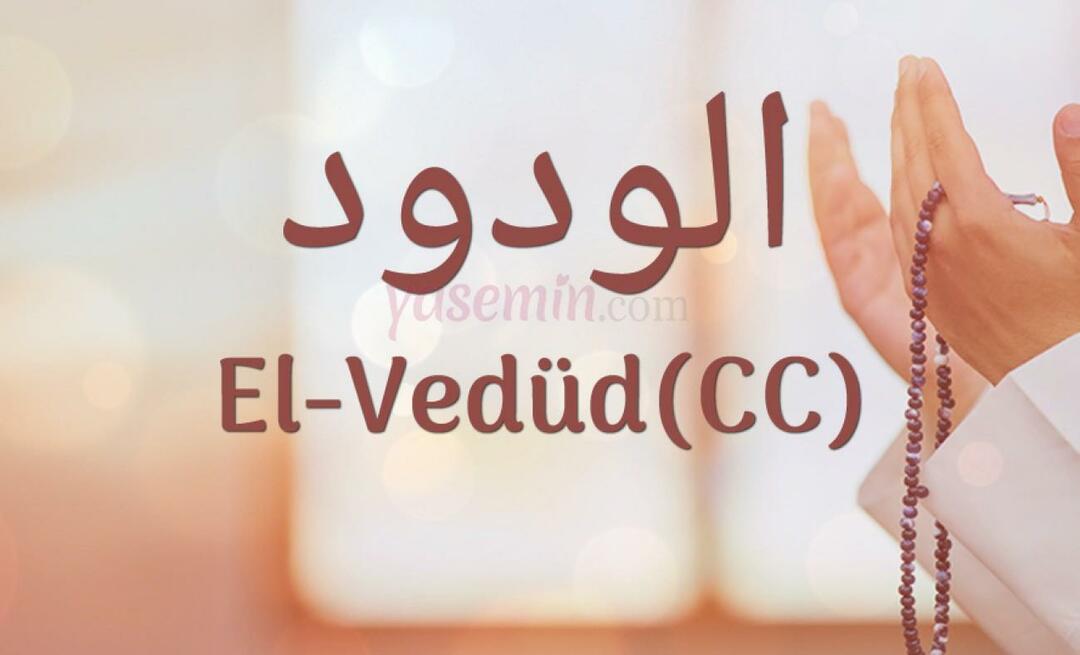 Какво означава Ал-Ведуд (cc) от Есма-ул Хусна? Какви са достойнствата на ал-Ведуд?
