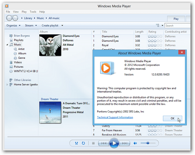 Къде е Windows Media Player в Windows 8?