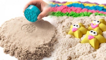 Изработка на кинетичен пясък за деца! Как да направите практичен (лунен пясък) кинетичен пясък у дома?