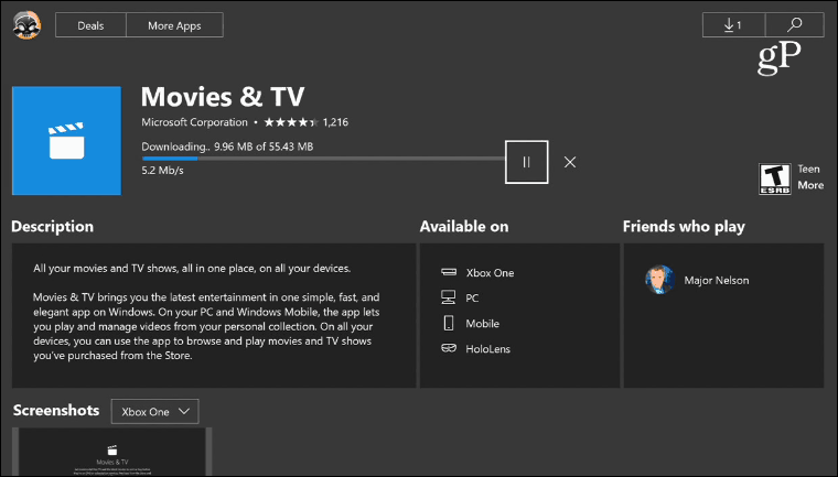 1 инсталирате филми и телевизия Xbox