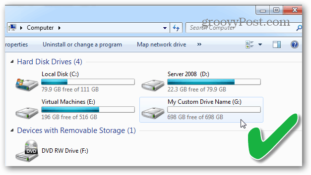 списък на твърди дискове в Windows File Explorer