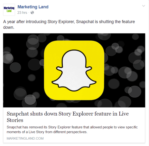 Snapchat изключва функцията Story Explorer в Live Stories.