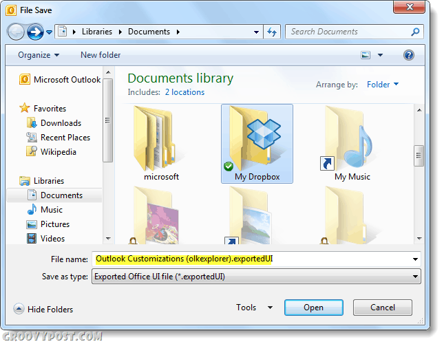 Как да архивирате и възстановите персонализирането на лентата на Office 2010