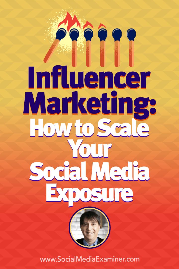 Influencer Marketing: Как да мащабирате експозицията си в социалните медии, включваща прозрения от Нийл Шафър в подкаста за социални медии.