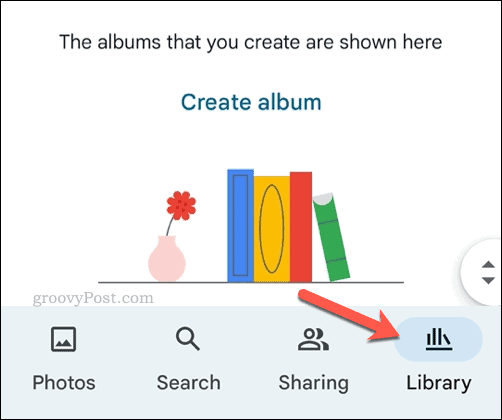 Отворете библиотеката в Google Photos