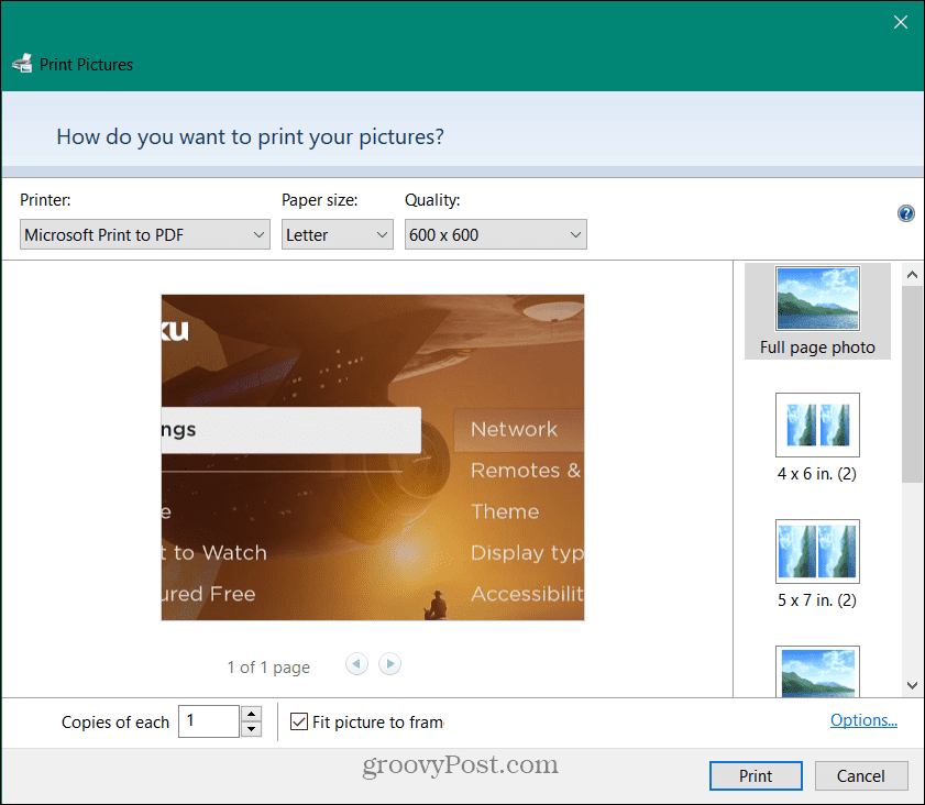 Конвертирайте PNG в PDF в Windows