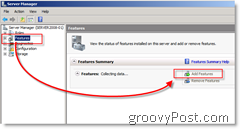 Как да добавите функции към Windows Server 2008