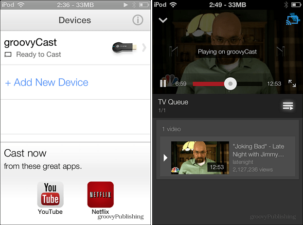Chromecast на iOS