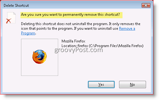 Как да деактивирате диалоговия прозорец за изтриване на потвърждение за Windows 7, Vista и XP