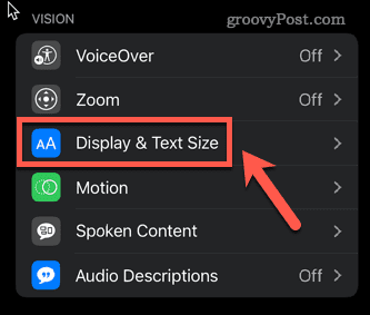 дисплей на iphone и размер на текста