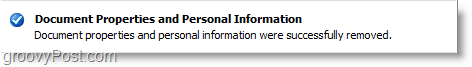 прозорецът за потвърждение, показващ вашите данни, е изчистен по отношение на личната информация