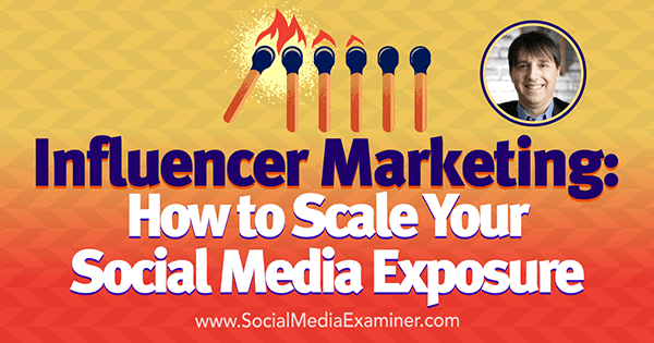 Influencer Marketing: Как да мащабирате експозицията си в социалните медии, включваща прозрения от Нийл Шафър в подкаста за социални медии.