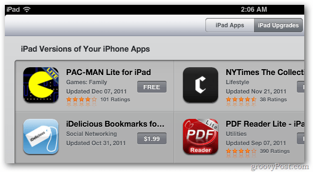 Версии на iPad на iPhone приложения