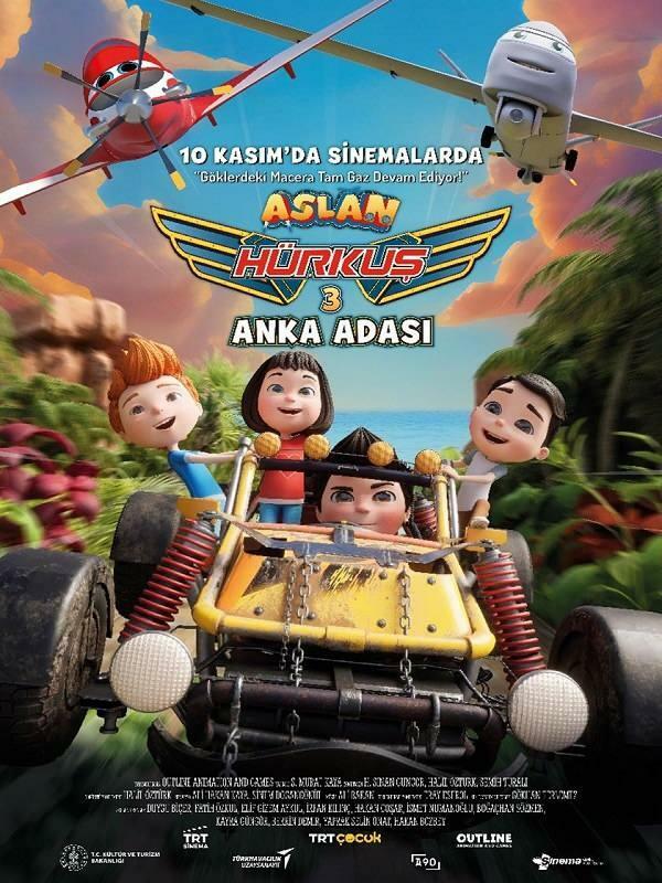 Плакат на филма Aslan Hürkuş 3 Phoenix Island