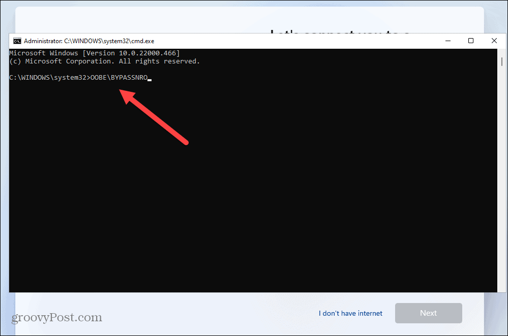 Инсталирайте Windows 11 без интернет връзка