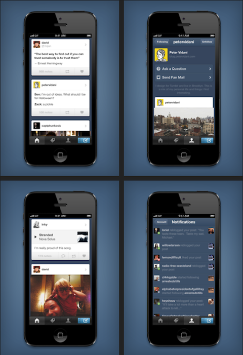 tumblr приложение за iphone