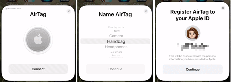 Свържете AirTag към iPhone