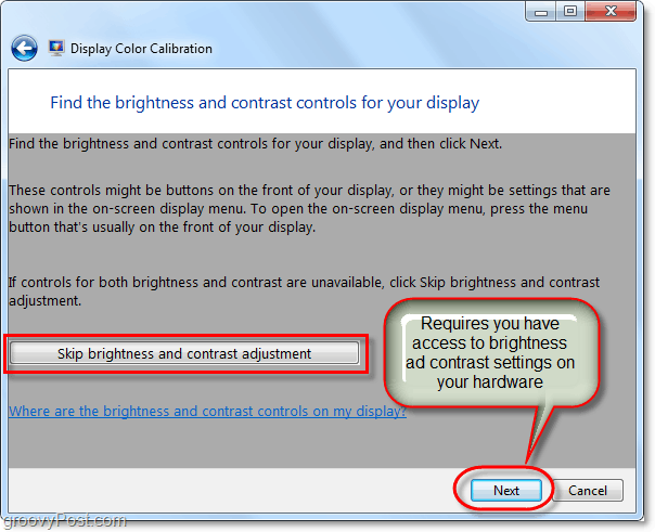 Как да калибрирате цвета на екрана на Windows 7 с помощта на dccw.exe