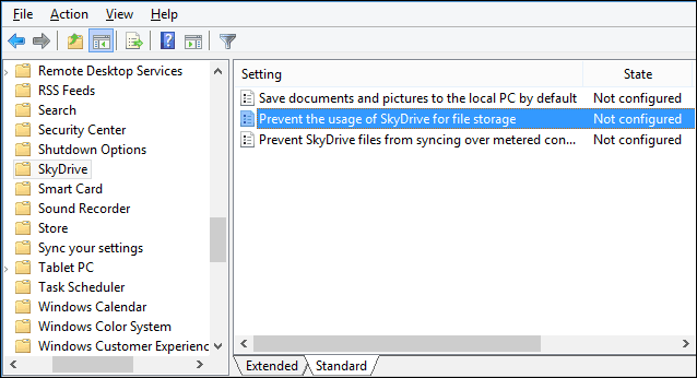 Как да скриете или деактивирате SkyDrive / OneDrive в Windows 8.1