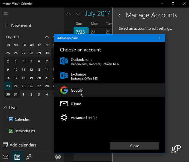 Управлявайте Google Календар с Cortana в Windows 10