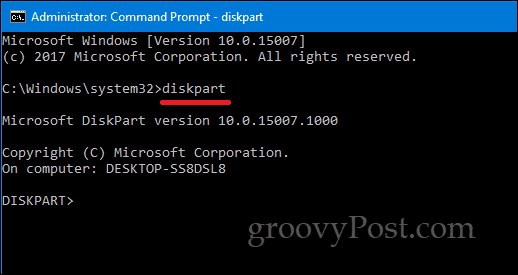DiskPart Windows 10 команден ред