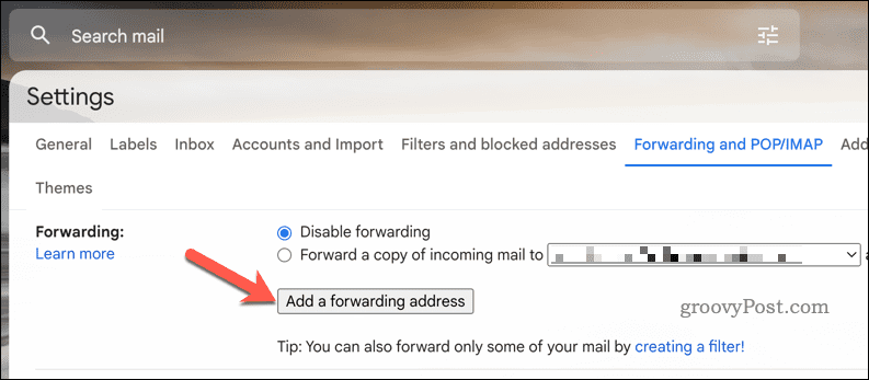 Добавете адрес за препращане в Gmail