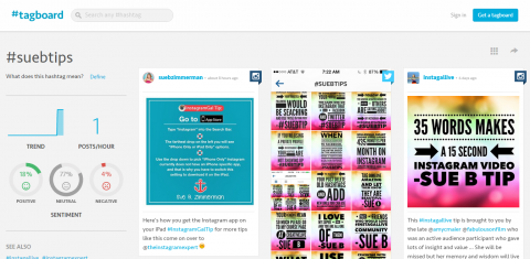 Използвайте Tagboard, за да заявите и проверите своите уникални хаштагове в Instagram. 