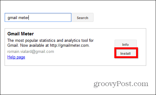Скрипт за инсталиране на Gmail Meter