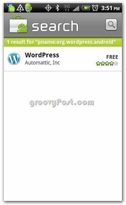 Wordpress от Automattic в Android Store