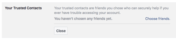 Настройките за сигурност на Facebook ви помагат да контролирате достъпа до вашия профил и да избирате хора, които да ви помогнат да си върнете достъпа, ако сте блокирани.