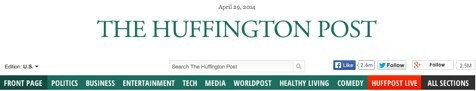 заглавката на публикацията на Huffington