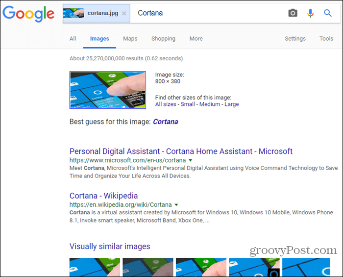 Резултати от търсенето на изображения в Google