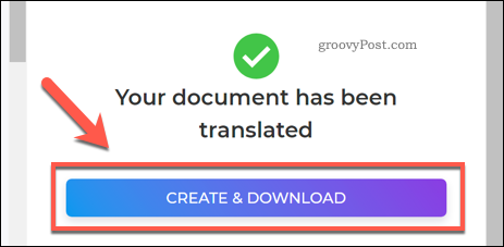Записване на преведен PDF файл с помощта на DeftPDF