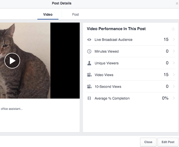 Facebook прозрения за видео на живо