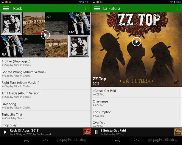 Xbox Music на Android