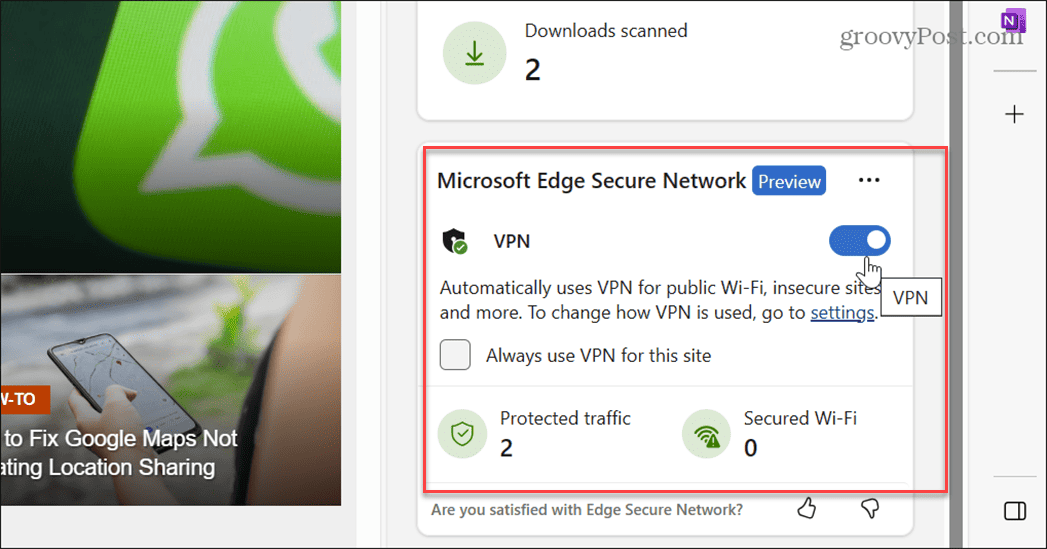 Използвайте Microsoft Edge VPN
