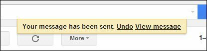gmail отменя изпраща изскачащ прозорец