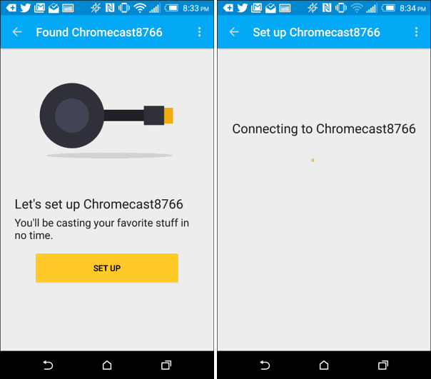 Настройте нов Chromecast