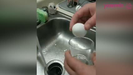 Той свари свареното яйце с такава техника.
