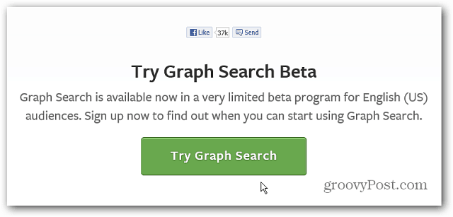 Beta Търсене на графики във Facebook